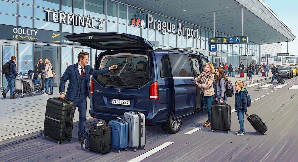 Prague Václav Havel Airport "private transfer" - max. 4 pax